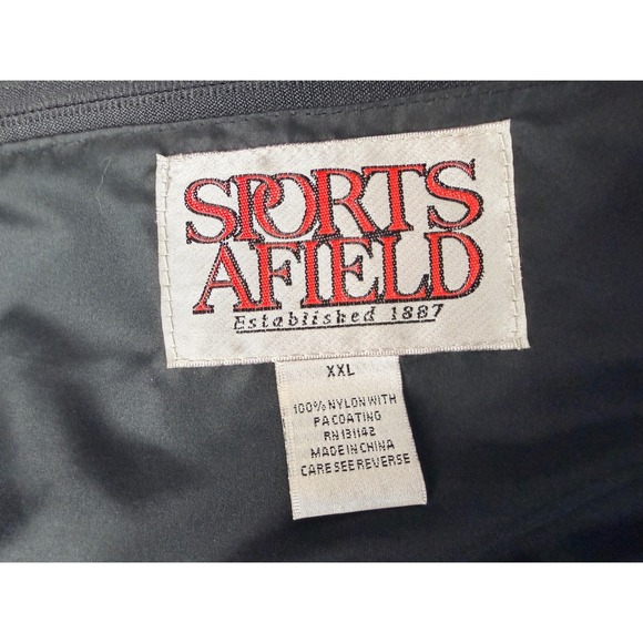 SPORTS AFIELD Fishing Vest Multi Pocket Tan Grey XXL Mens Utility Outdoor - Picture 7 of 11